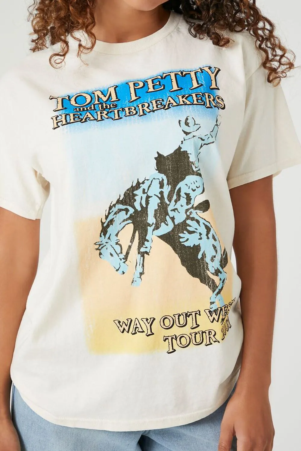 Tom Petty Western Oversized Graphic Tee