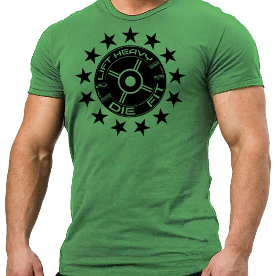 Unchain Your Strength with our 45lb Plate and Stars Unisex Shirt - The Ultimate Fitness Apparel for Gym-Goers and Athletes