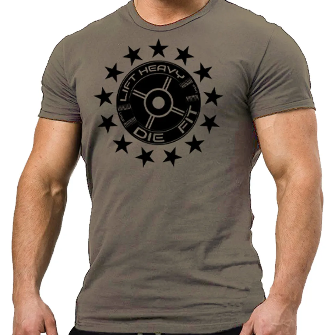 Unchain Your Strength with our 45lb Plate and Stars Unisex Shirt - The Ultimate Fitness Apparel for Gym-Goers and Athletes