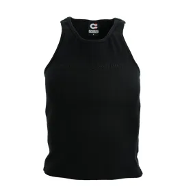 Women's Ribbed Tank Top Black - SF1004BK